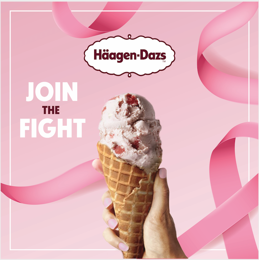 Image for Häagen-Dazs Supports Pink October To Raise Awareness For Breast Cancer