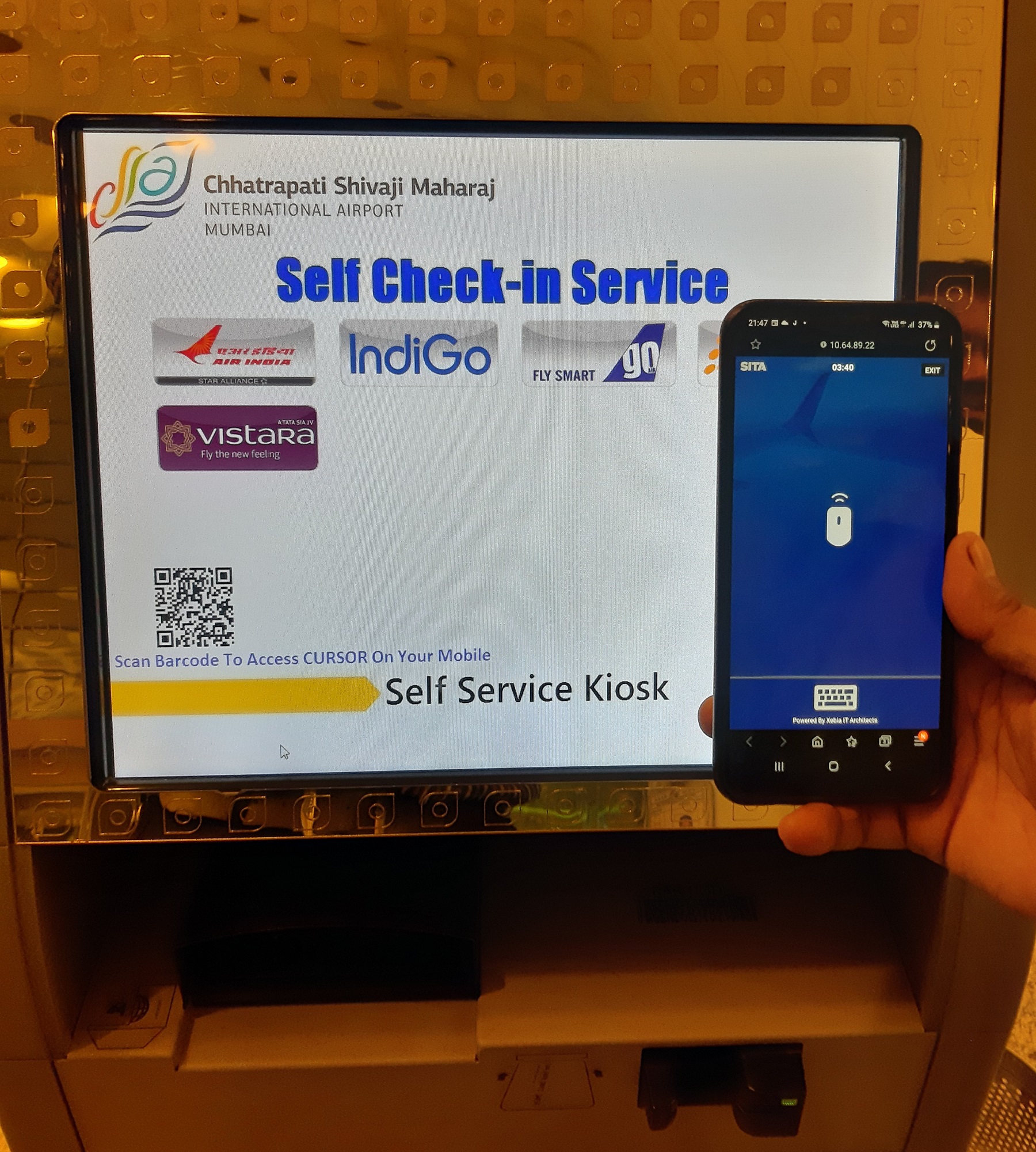 Image for Mumbai Airport Introduces Mobile-Enabled Kiosks To Meet New COVID-19 Requirements