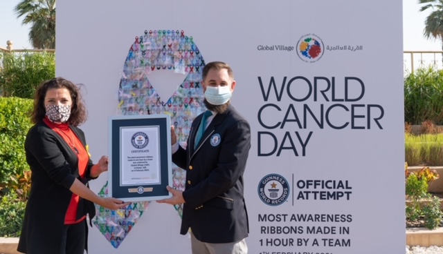 Image for Global Village Breaks Guinness World Records™ Title On World Cancer Day 2021