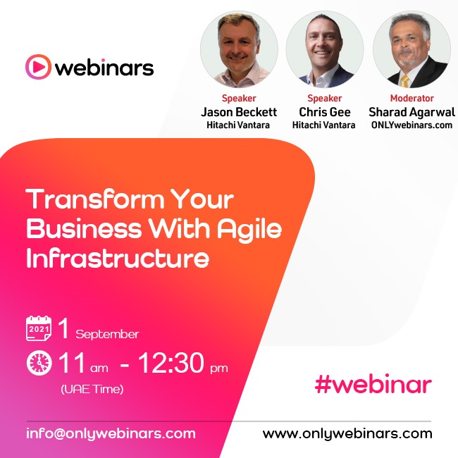 Image for ONLY Webinars Launches Webinar Titled, ‘Transform Your Business With Agile Infrastructure’
