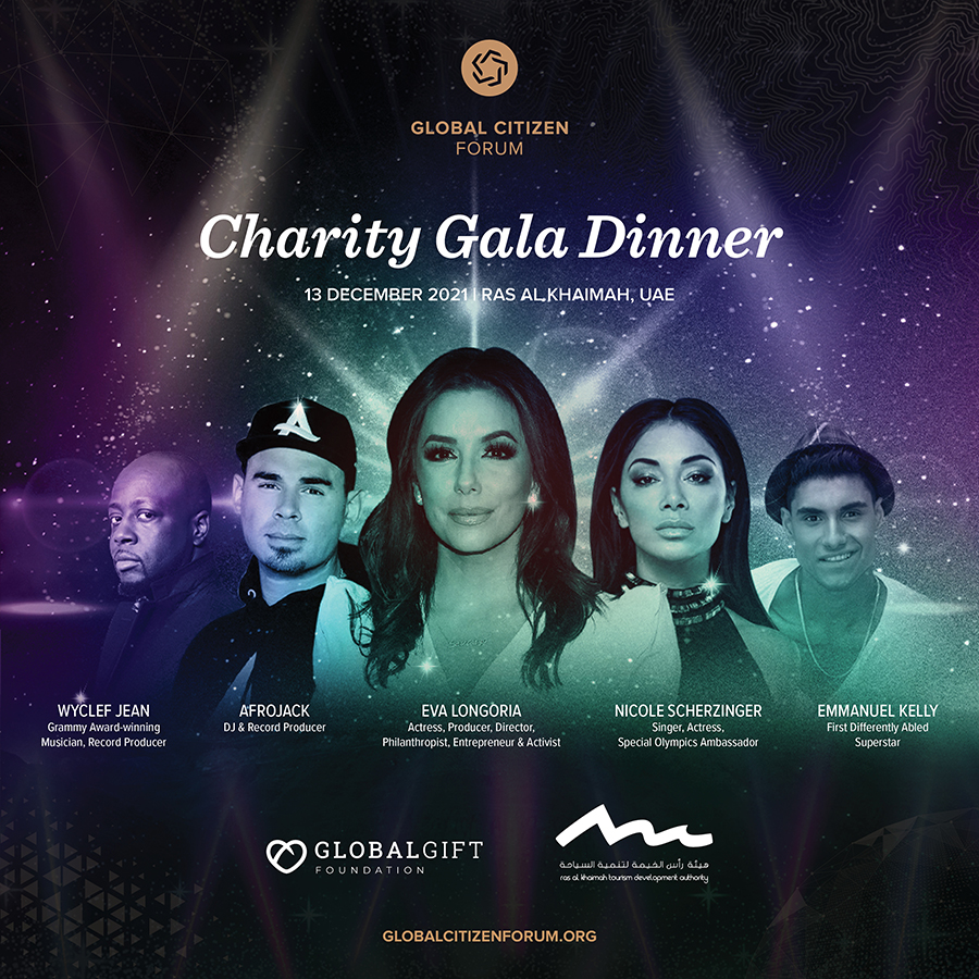 Image for Global Citizen Forum Gala Welcomes GCF Awardee Eva Longoria, Artists Nicole Scherzinger, Afrojack And More To The UAE