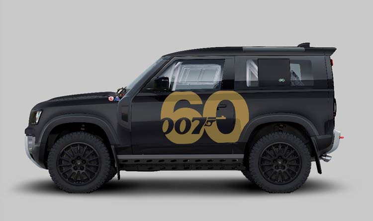 Image for James Bond Stunt Driver Mark Higgins Celebrates 60 Years Of 007 With Land Rover Defender Rally Special
