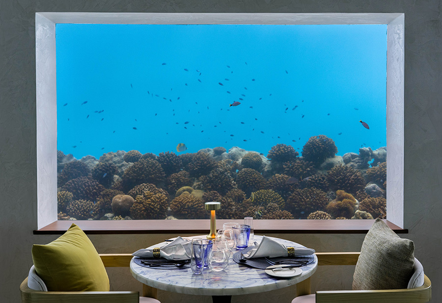 Image for The Maldives’ Largest Under Ocean Restaurant Only BLU Opens At OBLU SELECT Lobigili & OBLU XPERIENCE Ailafushi