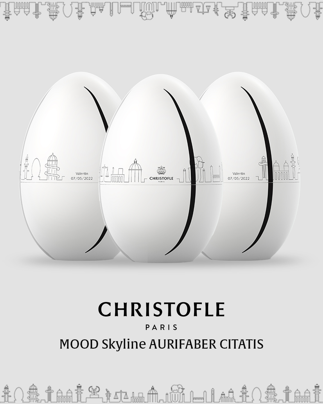 Image for Christofle Releases A Limited-Edition Mood Skyline Aurifaber Citatis Available Exclusively To 925 Genesis Mood NFT Owners