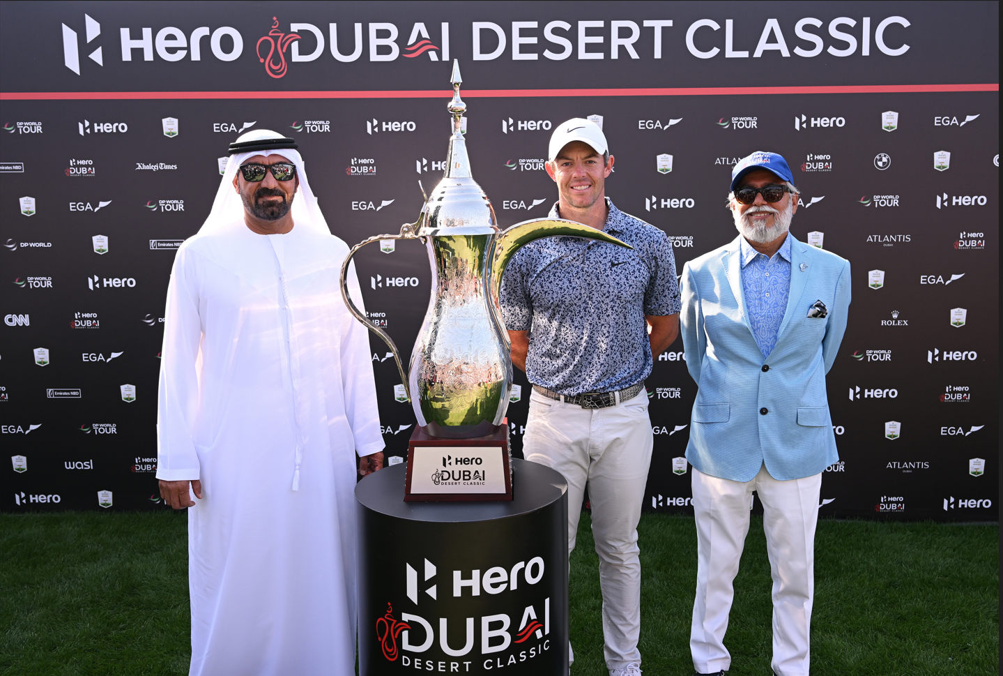 Image for Rory McIlroy Holds His Nerve To Claim Record-Equalling Third Hero Dubai Desert Classic Title