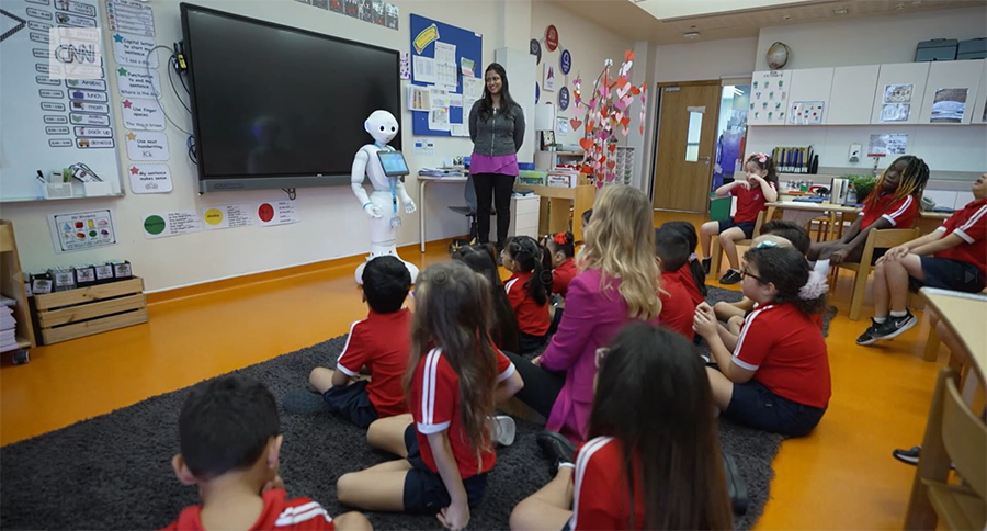 Image for CNN’s Decoded Explores Robotic Classrooms In Dubai
