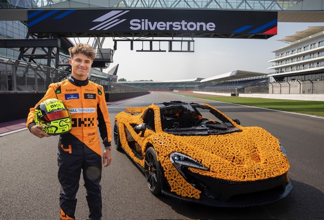 Image for Lando Norris Takes On Silverstone Circuit In A Life-Size LEGO® Technic™ McLaren P1™