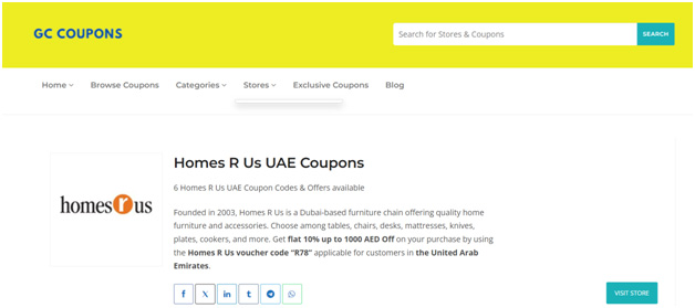 GC Coupons Partners With CB2 And Homes R Us To Help UAE Consumers Save On Stylish Living