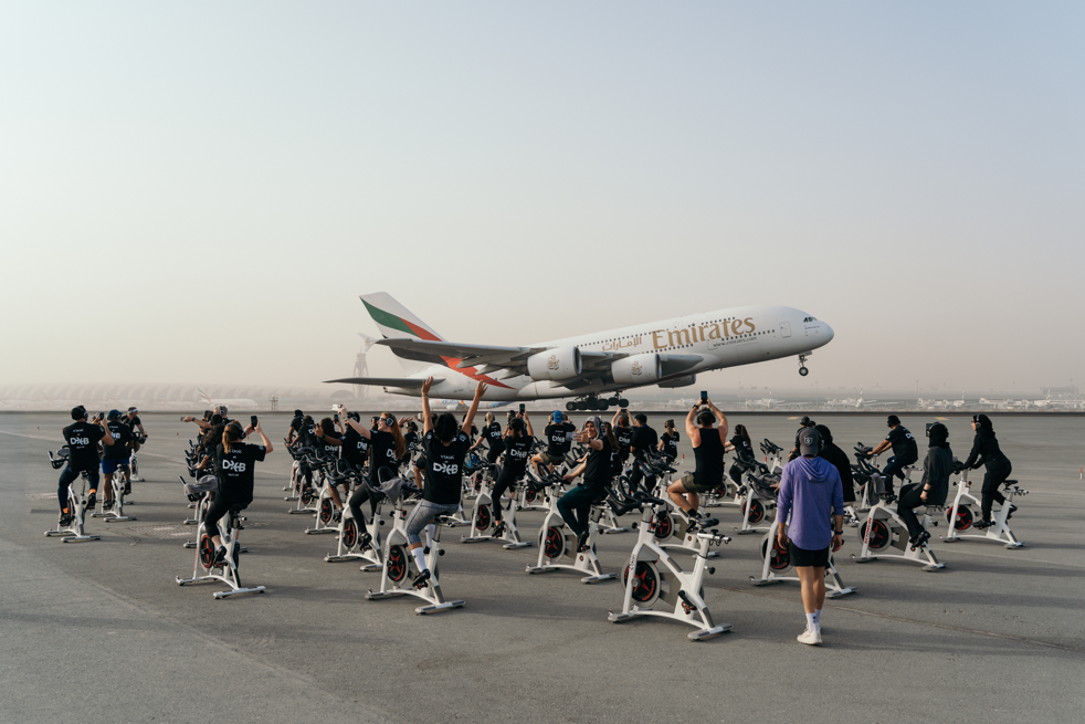 DXB Transforms Runway Once Again For Iconic CRANK Fitness Experience As Part Of Dubai Fitness Challenge