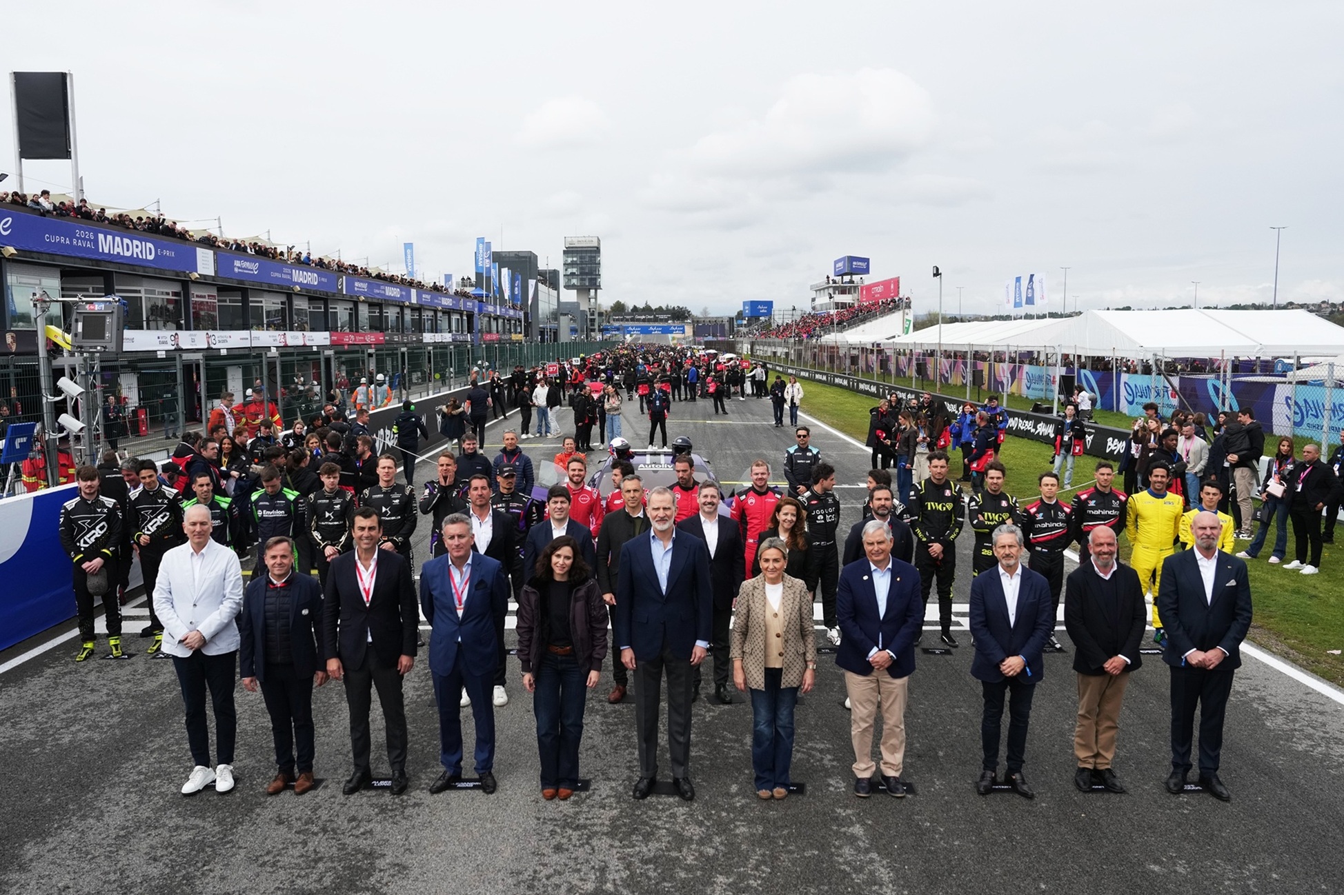 ABB FIA Formula E In Madrid Hosts A Royal Visit At Inaugural Race, Welcoming His Majesty King Felipe VI