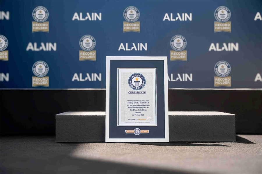 ALAIN achieves 3rd Guinness World Records Title With World’s ‘Highest Running Track On A Building’ In Abu Dhabi