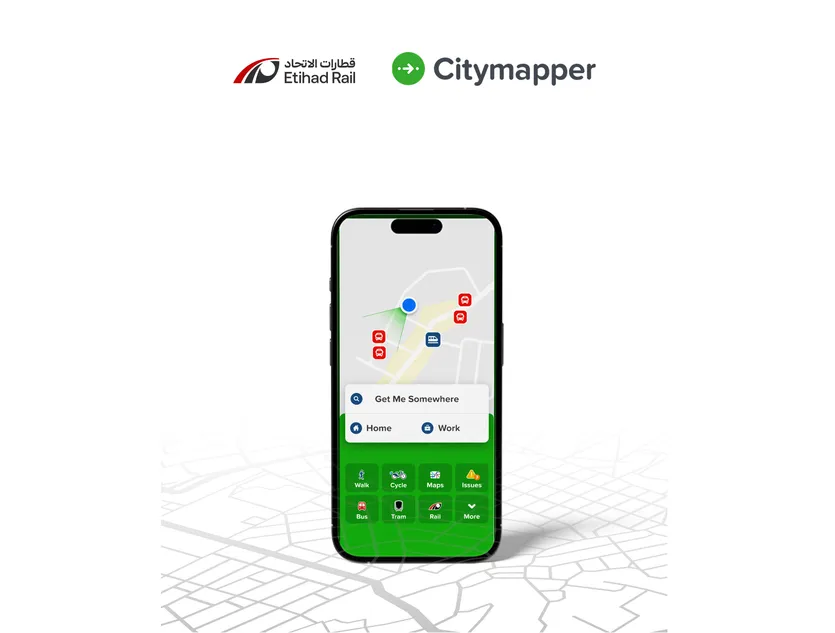 Etihad Rail And Citymapper Partner To Make End-To-End Journey Planning Easier Across The UAE